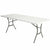 Table Klapptisch Lifetime Weiß rechteckig Stahl Kunststoff 185 x 76 x 74 cm