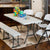 Table Klapptisch Lifetime Weiß rechteckig Stahl Kunststoff 185 x 76 x 74 cm