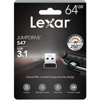 USB Pendrive Lexar JumpDrive S47 Schwarz 64 GB