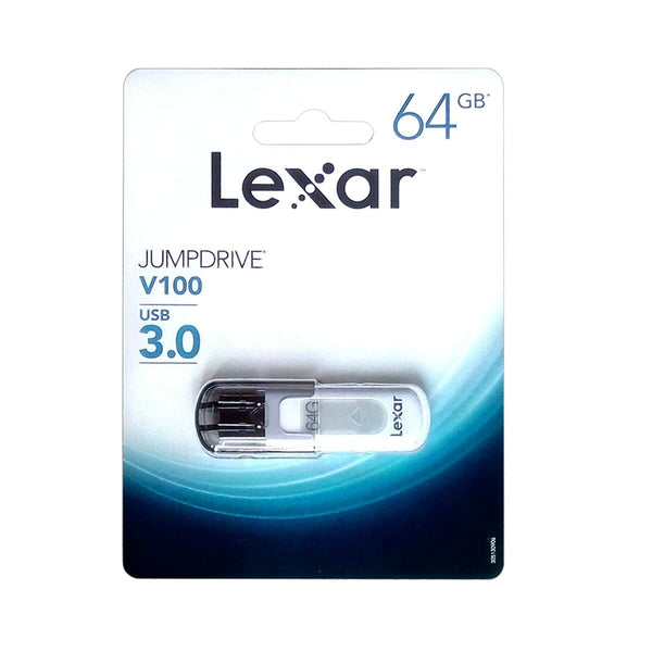 USB Pendrive Lexar JumpDrive V100 Weiß Grau 64 GB
