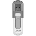 USB Pendrive Lexar JumpDrive V100 Weiß Weiß/Grau 128 GB