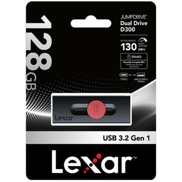 USB Pendrive Lexar DUAL Schwarz 128 GB