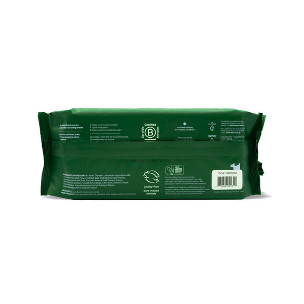 Feuchttücher für Haustiere Earth Rated Lavendel (60 Stücke)