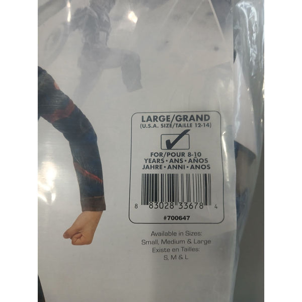 Verkleidung für Kinder Captain America Avengers Rubies 700647_L Blau Weiß Rot Silberfarben Silber L