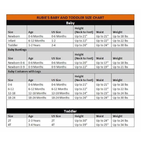 Verkleidung für Kinder Rubies Rotkäppchen 1-2 Jahre