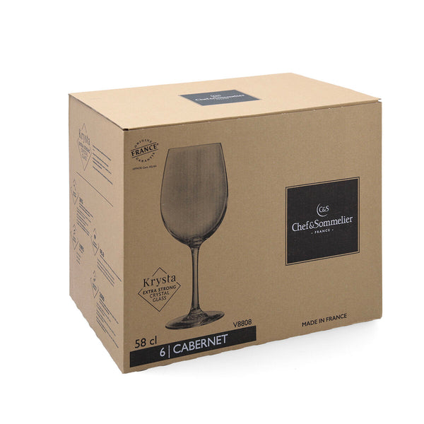 Gläsersatz Chef&Sommelier Cabernet Tulip Eco Durchsichtig Glas 580 ml (6 Stück)