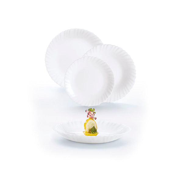 Geschirr Luminarc Feston Weiß Glas 18 Stücke