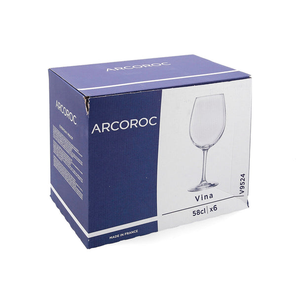 Weinglas Arcoroc Vina Durchsichtig Glas 580 ml (6 Stück)