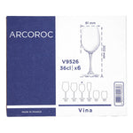 Weinglas Arcoroc Vina Durchsichtig Glas 360 ml (6 Stück)