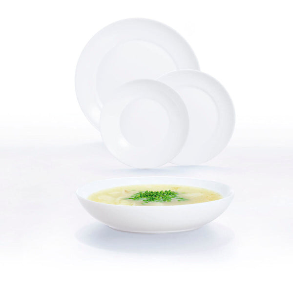 Geschirr Luminarc Apy Weiß Glas 18 Stücke