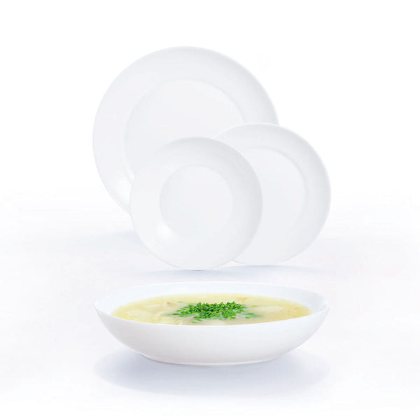 Geschirr Luminarc Apy Weiß Glas 18 Stücke