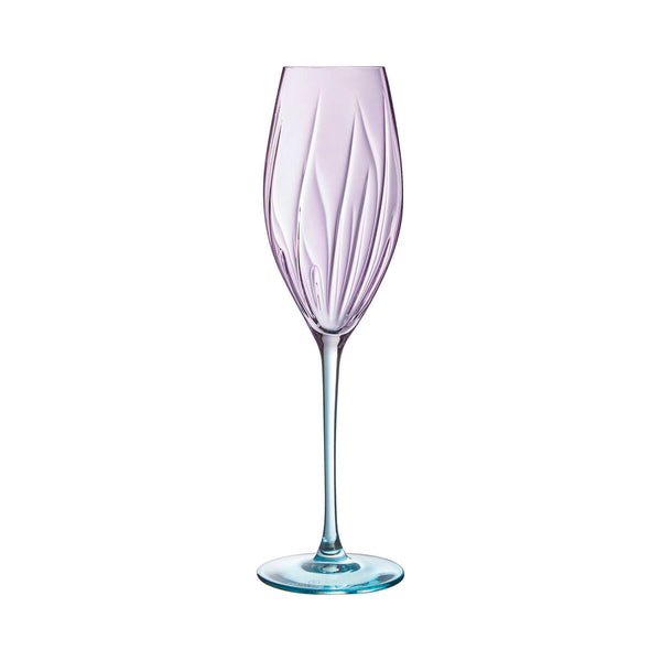 Champagnerglas Cristal d’Arques Paris Swirly Spring Rosa Glas 210 ml (4 Stück)
