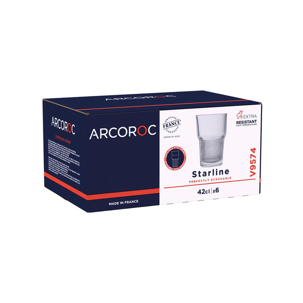 Trinkglas Arcoroc Starline Durchsichtig Glas 420 ml (6 Stück)