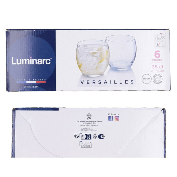 Gläserset Luminarc Versailles Durchsichtig Glas 375 ml 6 Stücke