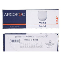 Gläserset Arcoroc ARC J8491 Grau Glas 350 ml 6 Stücke