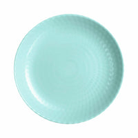 Flad plade Luminarc Pampille türkis Glas (Ø 25 cm)