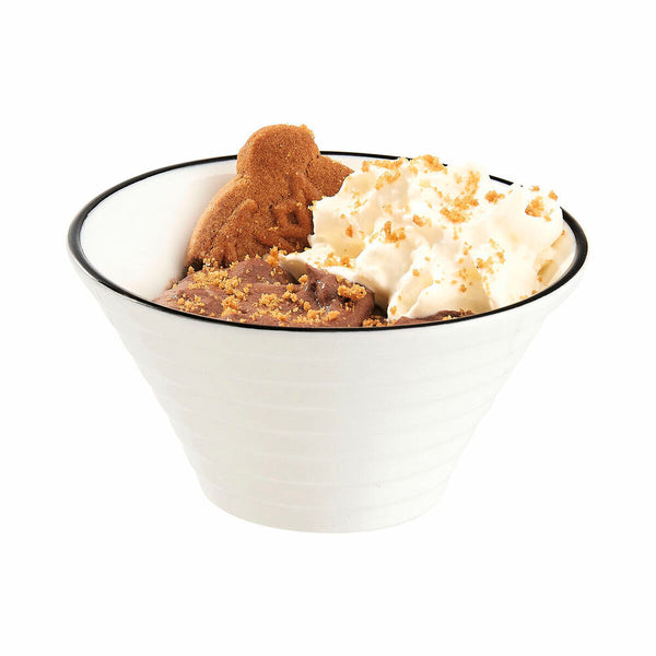 Satz für Appetithäppchen Arcoroc Appetizer Filet Bl zweifarbig aus Keramik 8,5 cm Aperitif (6 Stück)