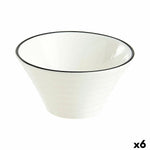 Satz für Appetithäppchen Arcoroc Appetizer Filet Bl zweifarbig aus Keramik 8,5 cm Aperitif (6 Stück)