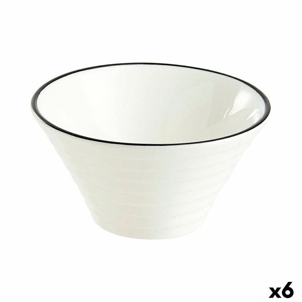 Satz für Appetithäppchen Arcoroc Appetizer Filet Bl zweifarbig aus Keramik 8,5 cm Aperitif (6 Stück)