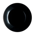 Flad plade Arcopal Schwarz Glas (Ø 25 cm)