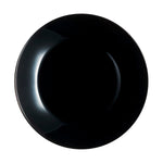 Flad plade Arcopal Schwarz Glas (Ø 25 cm)