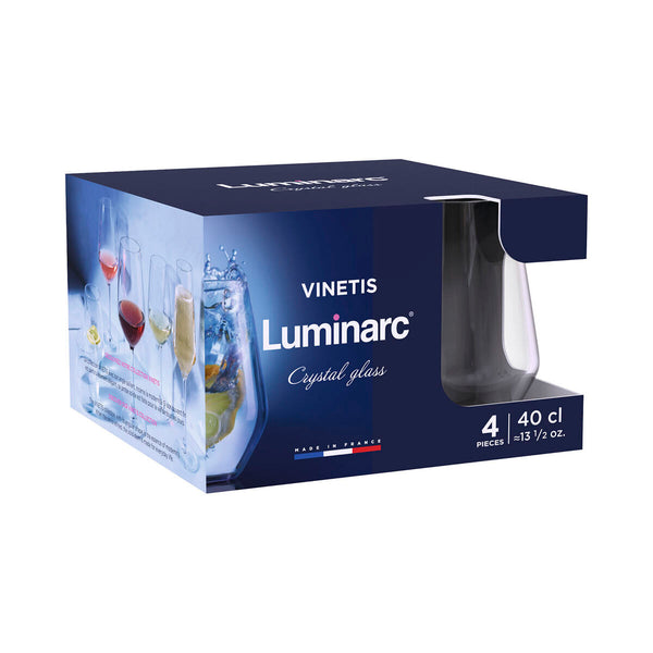 Gläserset Luminarc Vinetis Durchsichtig Glas 400 ml (4 Stück)