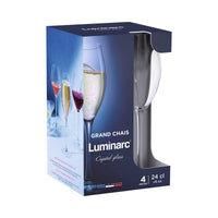 Gläsersatz Luminarc Grand Chais Durchsichtig Glas 240 ml (4 Stück)