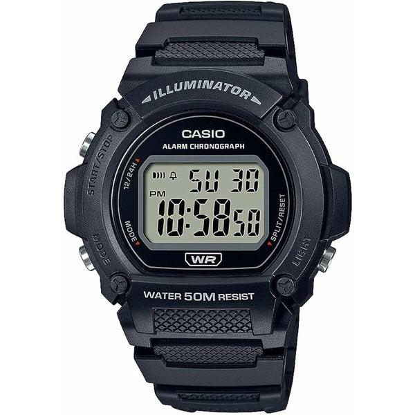Herrenuhr Casio W-219H-1AVCF Schwarz