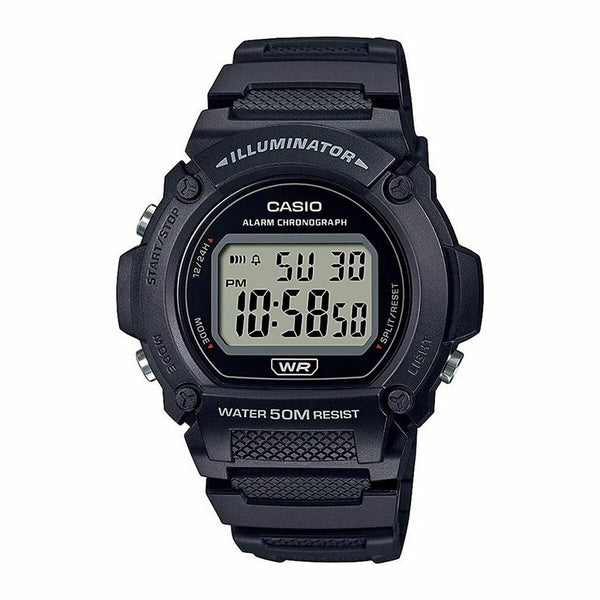 Herrenuhr Casio W-219H-1AVCF Schwarz