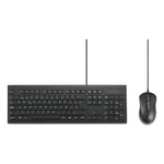 Tastatur mit Maus Kensington KM100 Schwarz Spanisch QWERTY