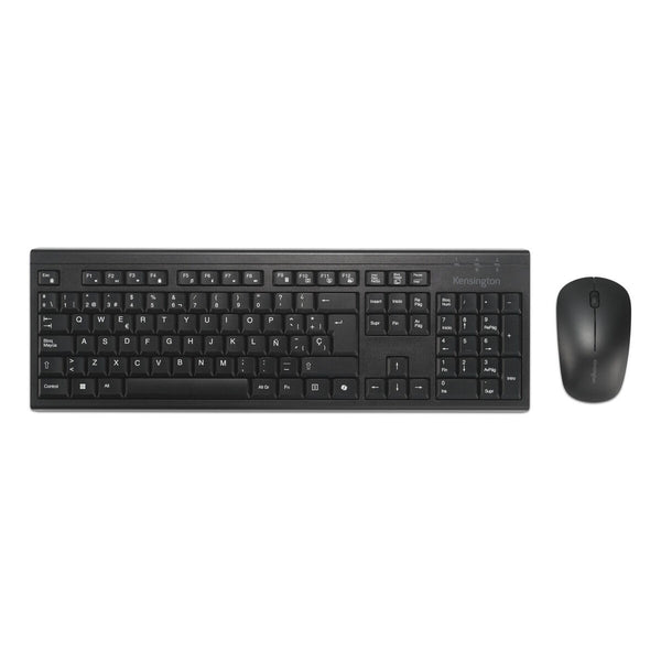 Tastatur mit Maus Kensington K75560ES Schwarz Spanisch QWERTY