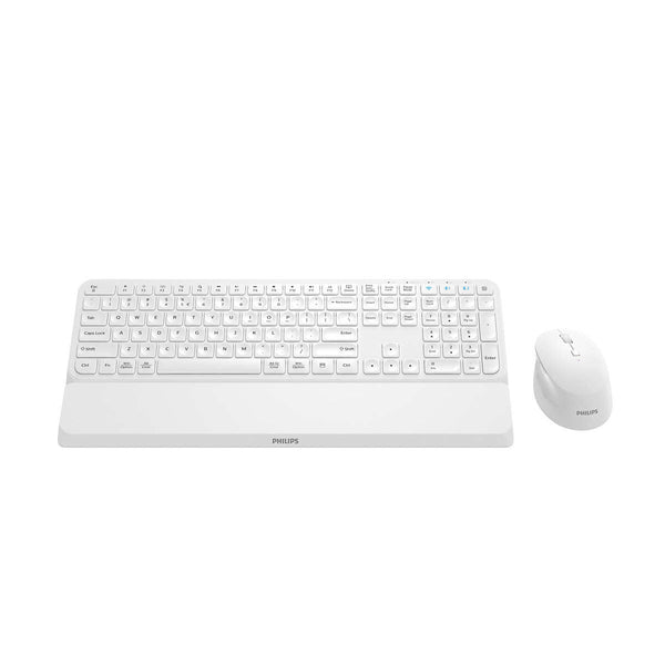 Mouse und Tastatur Philips SPT6607W/16 Weiß QWERTY