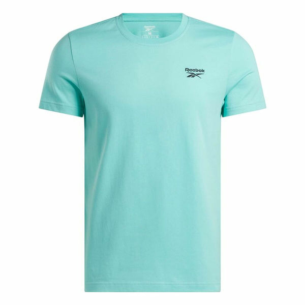 Herren Kurzarm-T-Shirt Reebok Identity Smal Blau Himmelsblau