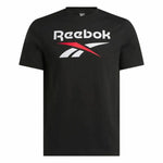 Herren Kurzarm-T-Shirt Reebok Identity Big Schwarz