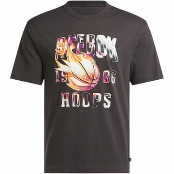 Herren Kurzarm-T-Shirt Reebok Gs Basketball On Fir Schwarz