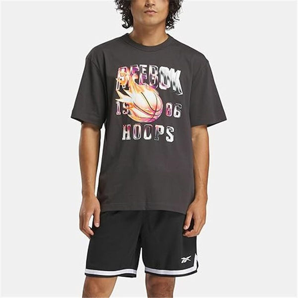 Herren Kurzarm-T-Shirt Reebok Gs Basketball On Fir Schwarz