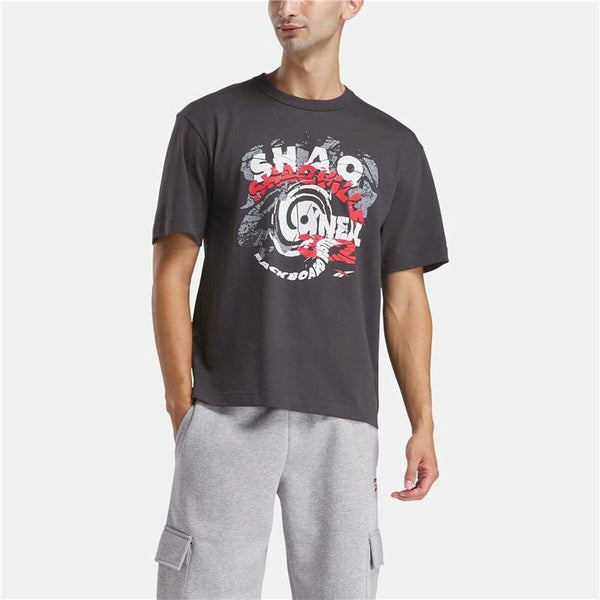Herren Kurzarm-T-Shirt Reebok Gs Hs Shaq Spiral Te Schwarz
