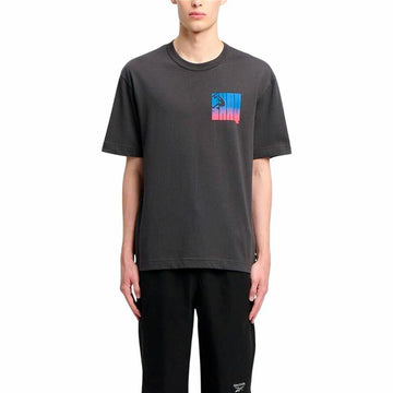 Herren Kurzarm-T-Shirt Reebok Gs Hs Shaq Silo Logo Schwarz