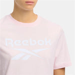 Damen Kurzarm-T-Shirt Reebok Identity Big Rosa