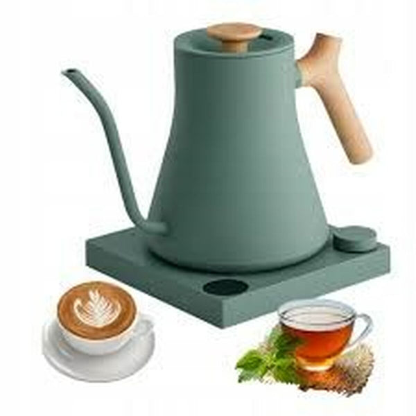 Wasserkocher Fellow grün Holz Edelstahl 900 ml