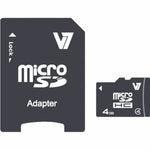 Micro SD-Karte V7 VAMSDH4GCL4R-2E 4 GB