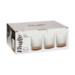 Trinkglas Vivalto Exotic Braun Kristall 330 ml (6 Stück)