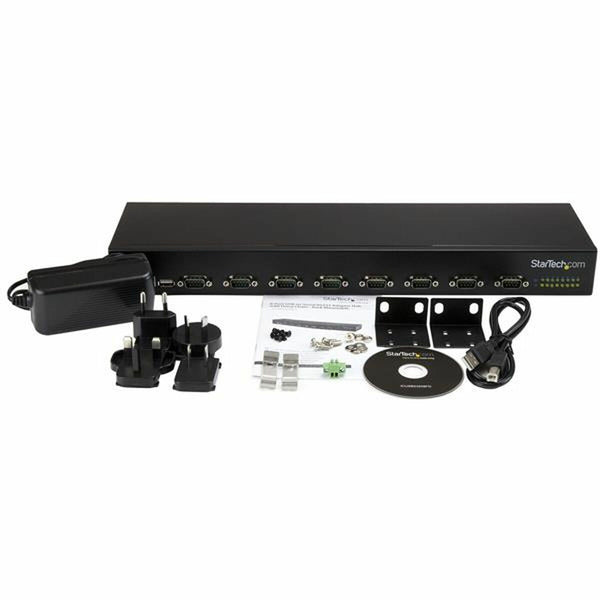 Hub USB Startech ICUSB23208FD Schwarz