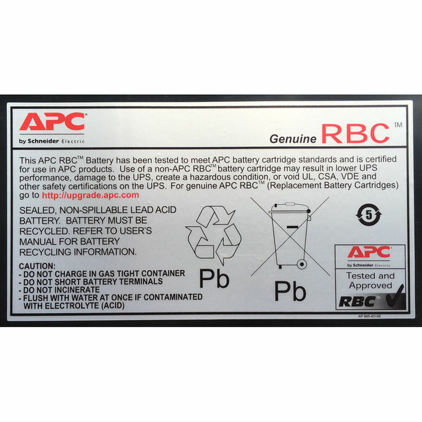 Batterie für Unterbrechungsfreies Stromversorgungssystem USV APC RBC6 Ersatzteil 24 V