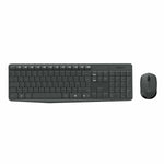 Tastatur mit Drahtloser Maus Verbatim 920-007931 Schwarz Grau QWERTY Qwerty US