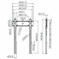 TV Halterung Vogel's 7368150 43" 100" 100 kg