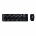 Tastatur mit Drahtloser Maus Logitech MK220 QWERTY Englisch EEUU