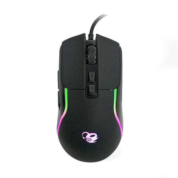 Tastatur mit Maus CoolBox DeepX-Wing 2 Schwarz Qwerty Spanisch