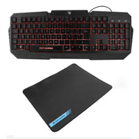 Tastatur mit Maus CoolBox DeepX-Wing 2 Schwarz Qwerty Spanisch