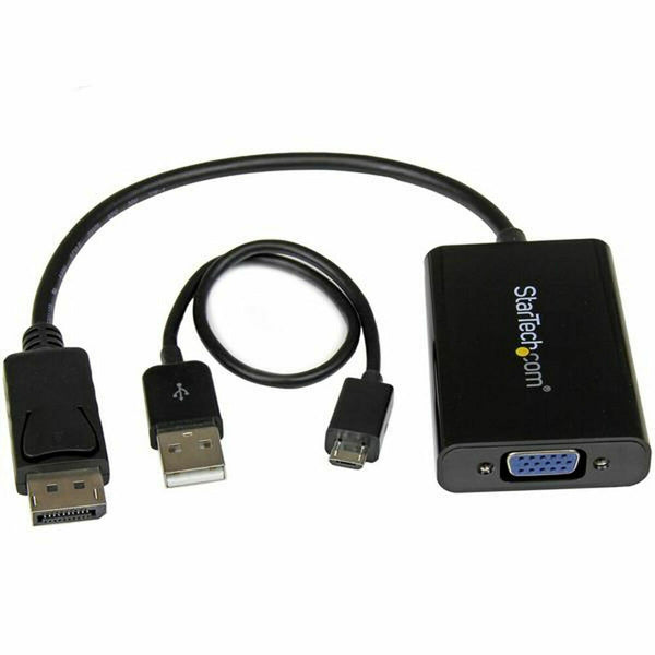 DisplayPort-zu-VGA-Adapter Startech DP2VGAA Schwarz